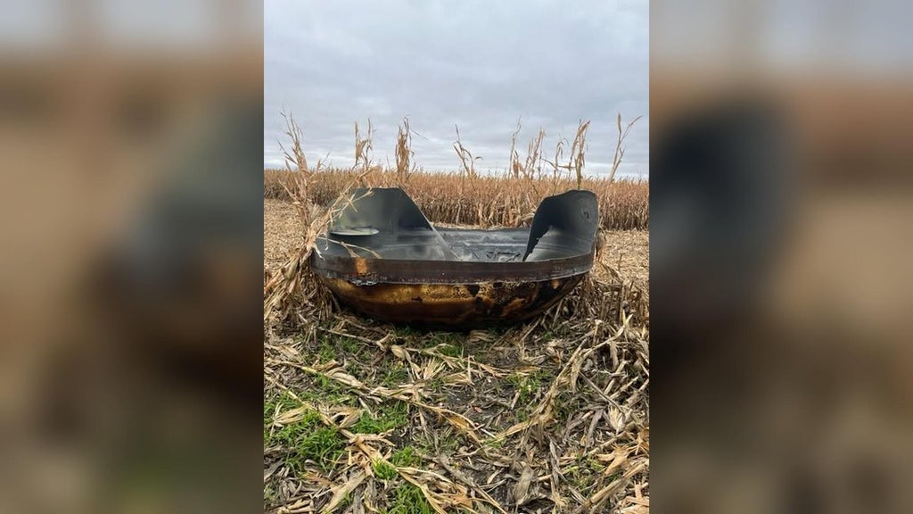 11-foot piece of suspected space debris found in eastern Minnesota cornfield — WCCO / CBS Minnesota, Savage Community news