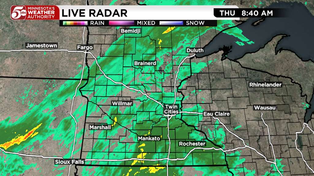 Thursday weather: Cool and wet day ahead — KSTP 5, Savage Community news