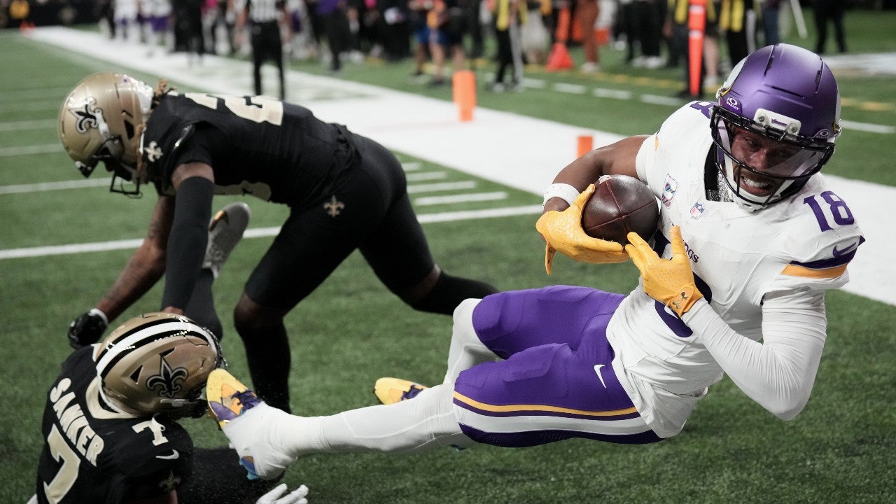 Jefferson, Jones and Murray all produce to help the unbeaten Vikings top the slumping Saints 23-13 — KSTP 5, Savage Sports news