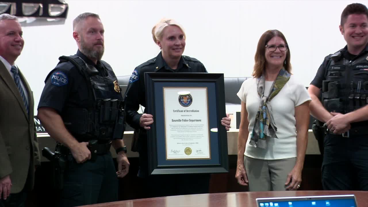 Roseville Police Department becomes first state-accredited agency, chief touts immediate impact — KSTP 5, Savage Government news