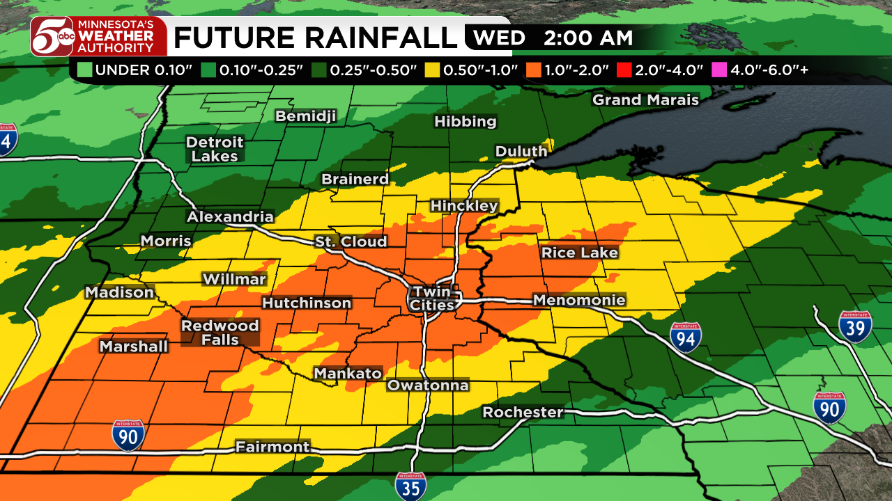 Rainy start to week, warmer days return — KSTP 5, Savage Community news