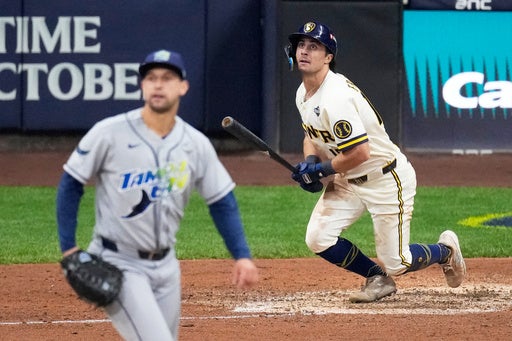 Frelick, Pratt lift Brewers to 5-4 comeback win over Rays and 2-0 World Series lead — KSTP 5