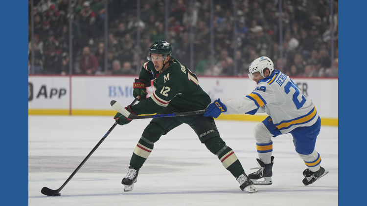 Matt Boldy has 5th career hat trick and Wild beat Blues 5-4 — KARE 11 Sports, Savage Sports news