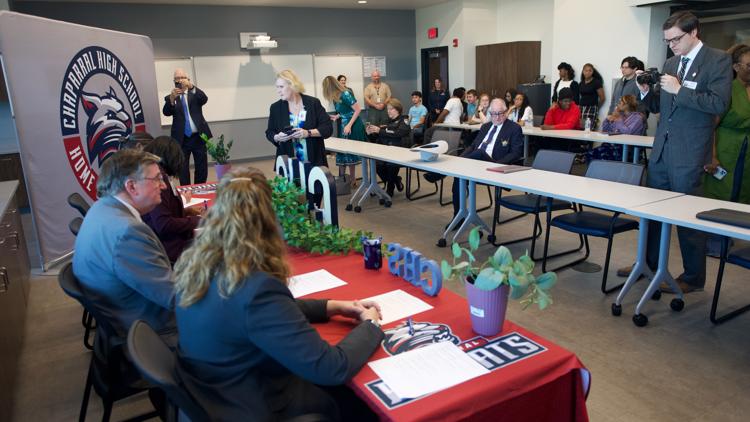 Killeen high school hosts signing ceremony for jailer program students — KCEN (Central Texas), Savage Schools news
