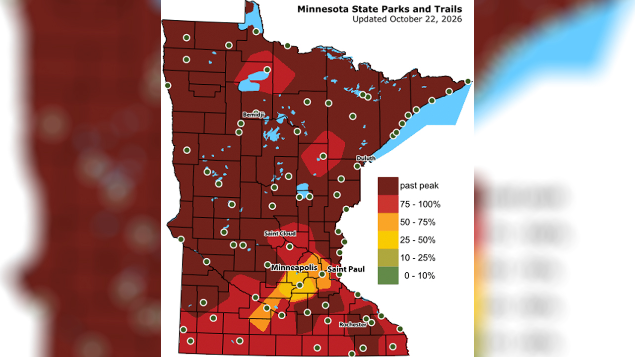 Twin Cities fall colors could peak in the coming days: Map — FOX 9