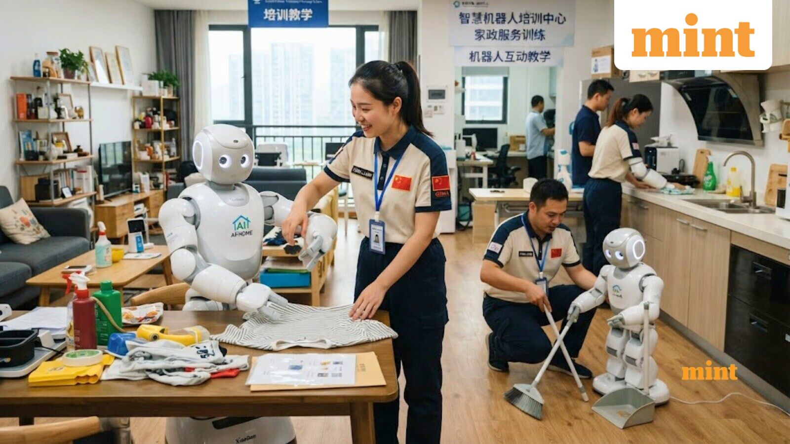 Workers in China are teaching robots everyday chores, earning ₹57,000 monthly by folding clothes, sweeping floors, more — Mint India, Savage Technology news